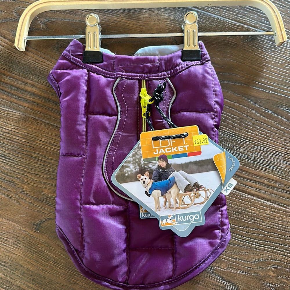 Kurgo Loft Dog Jacket Purple/Gray XS